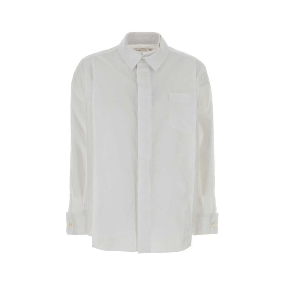 Sacai Women White Poplin Shirt